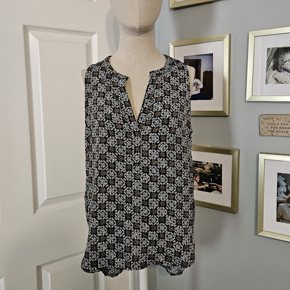 Stylish Black and Brown Women's Blouse